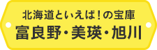 北海道といえば！の宝庫 富良野・美瑛・旭川