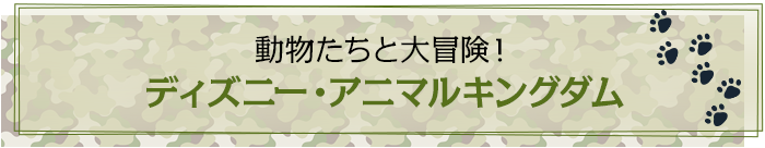動物たちと大冒険！　ディズニー・アニマルキングダム