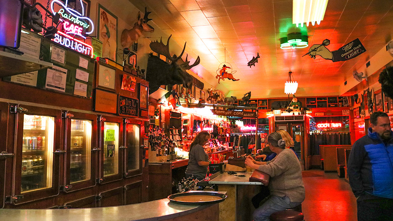 レインボー・カフェには、西部らしいモチーフがたくさん！