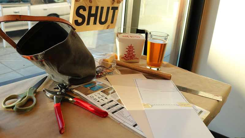 3時間ほどで完成！集中しているとあっという間です。（DIYバー）