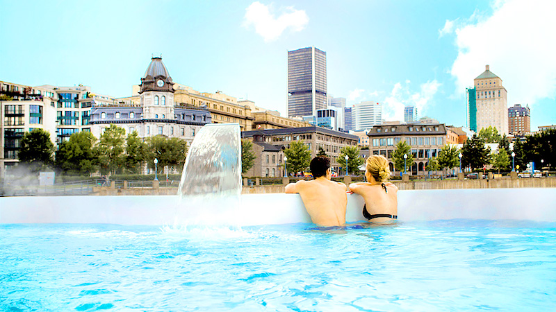 セント・ローレンス川と街並みを眺めながらリラックス♪（画像提供：© Bota Bota）