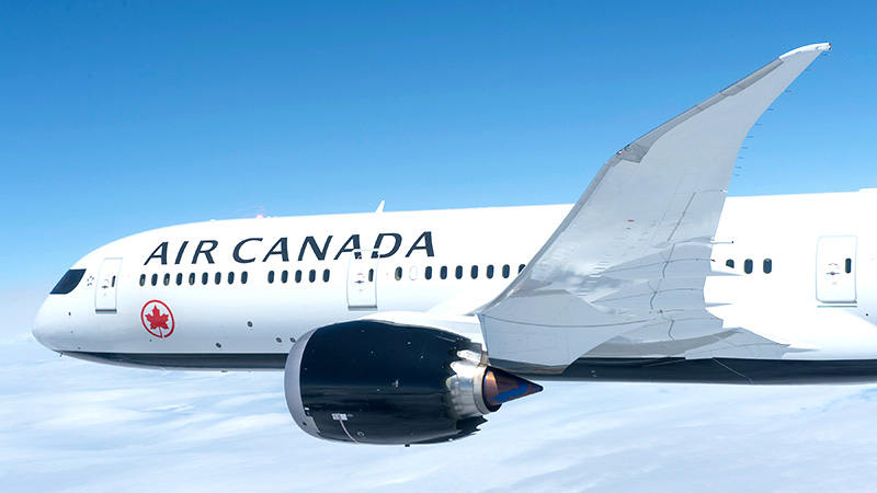エアカナダで優雅な空の旅を…♪