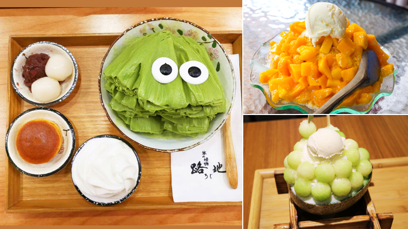 大人気のかき氷はフレーバーも豊富